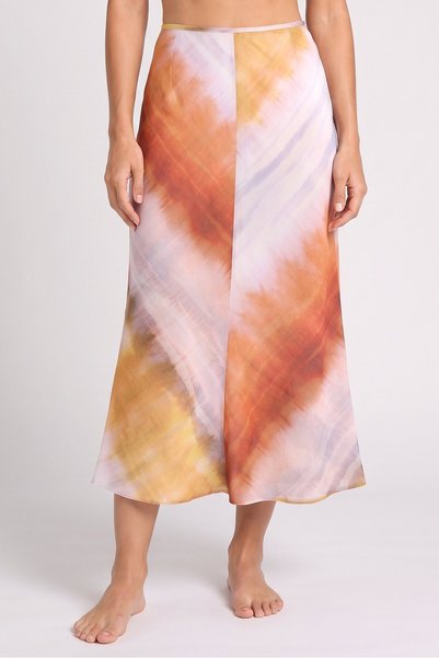 Pretty Little Thing Women Ombre Beachwear Skirt, Multicolor