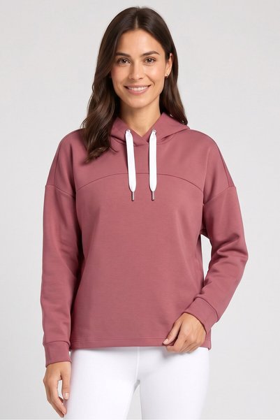 Anta Women Relaxed Fit Long Sleeve Outdoor Hoodie, Mauve