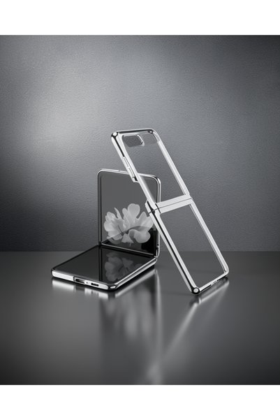 teknodayım Samsung galaxy z flip 4 case fold element cover - silver