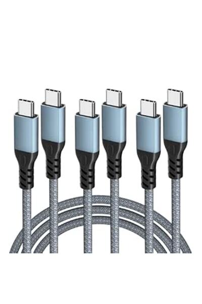 GENERAL كابل USB A إلى USB C، 1 متر + 2 متر، شحن سريع 2.4 أمبير، كابلات شحن م...