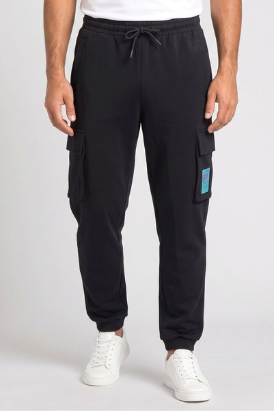 Anta Men Relaxed Fit Outdoor Track Pants, Black