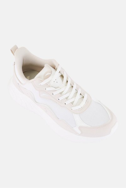 Anta Men Brand Logo Lace Up Casual Shoes, Light Beige