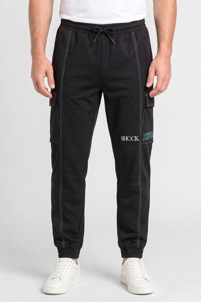 Anta Men Relaxed Fit Outdoor Track Pants, Black