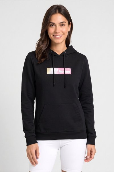 Anta Women Sportswear Fit Long Sleeve Outdoor Hoodie, Black