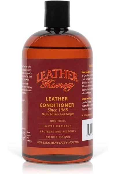 Leather Honey مُنظف الجلد، أفضل منظف للجلد منذ عام 1968. للاستخدام على الملاب...