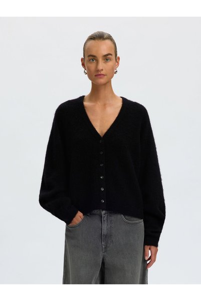 SELECTED Cardigan periat cu decolteu în V