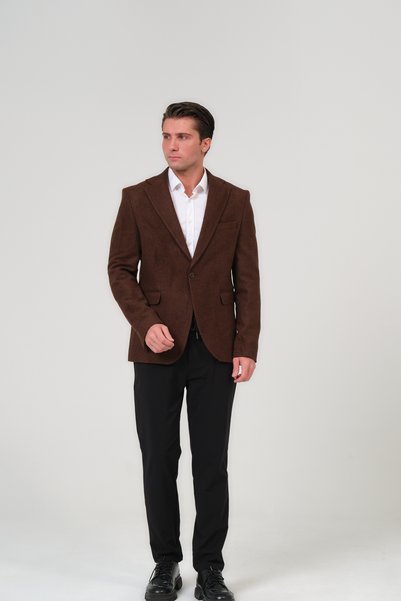VALUE FASHION Men's Slim Fit Cashmere Jacket, Coat, Overcoat