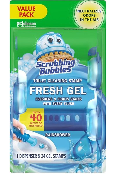 Scrubbing Bubbles أختام تنظيف المرحاض بالجل، تساعد على الحفاظ على نظافة المرح...