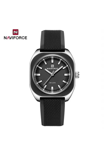 Generic NAVIFORCF 5061 Fashion Silicone Strap Watch for Women Small Square Si...