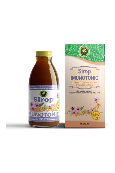 HYPERICUM Sirop Imunotonic cu Stevia Hypericum, supliment alimentar cu catina...