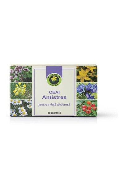 HYPERICUM Ceai Antistres Hypericum, supliment alimentar din 13 plante (sunato...