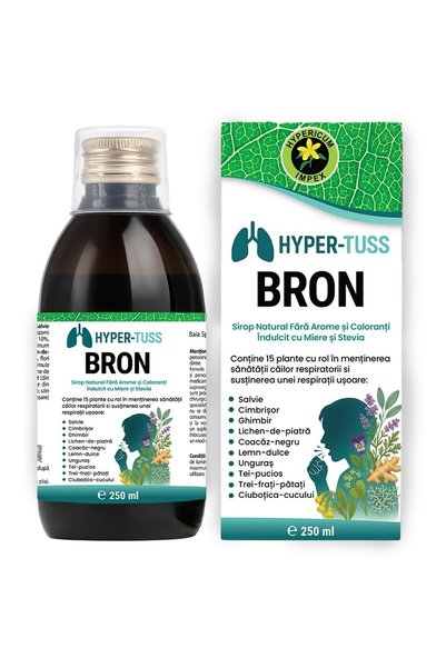 HYPERICUM Sirop Hyper-Tuss Bron Hypericum, supliment alimentar din 13 plante,...