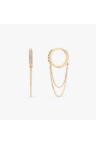 Indira Jewelry Cercei din aur Cindy - Zirconiu