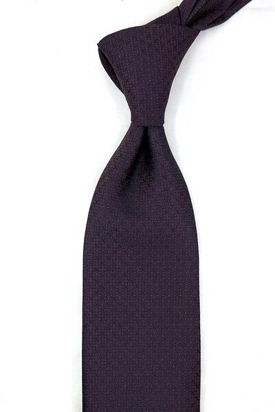 Kravatkolik Brown Dot Pattern Classic Tie with Handkerchief Kk14083