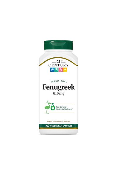 21st Century Fenugreek 610mg Herbal Supplement Capsules 100s