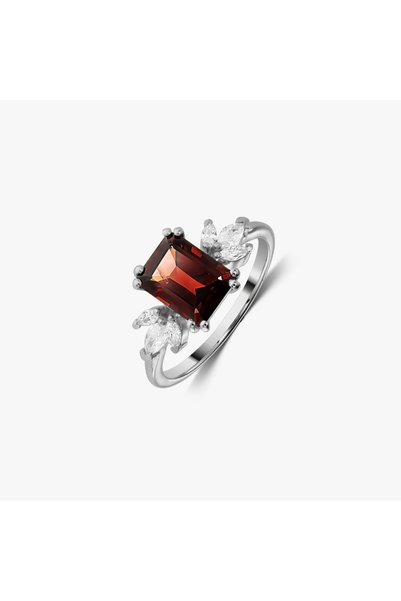 Indira Jewelry Faerie Silver Ring - Garnet