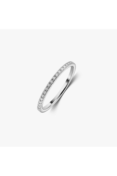 Indira Jewelry Chriss Silver Ring - Zirconium