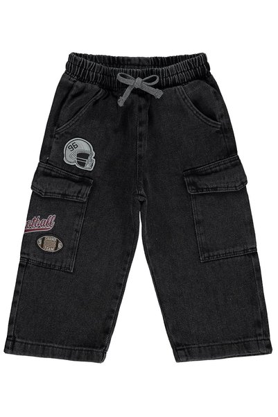 Civil Boys Cargo Pocket Pants for 2-5 Years Old - Gray