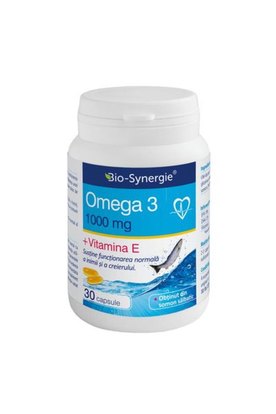 Pronat Omega 3 1000 mg + Vitamina E Bio-Synergie, 30 capsule