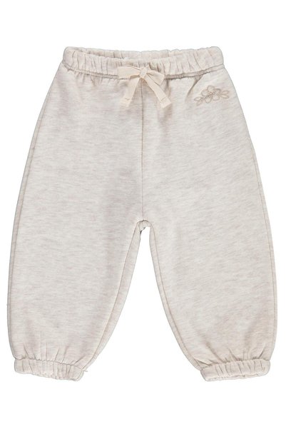 Civil Baby Floral Embroidered Basic 6-18 Months Sweatpants - Beige