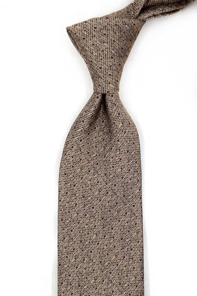 Kravatkolik Gold Dot Pattern Classic Tie with Handkerchief Kk14098