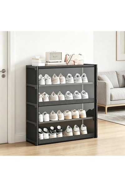 Generic Shoe Rack,5 Tier Shoe Storage Cabinet with Clear Door,metal frame and...