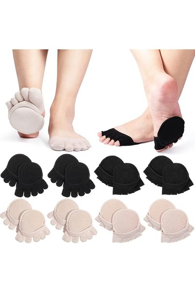 KASTWAVE Socks Five Finger Half Socks, Non-slip Invisible Toe Separated Socks...