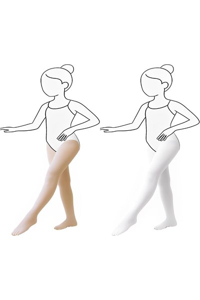Generic جوارب رقص الباليه للفتيات، زوجان من الجوارب الطويلة فائقة النعومة للأ...