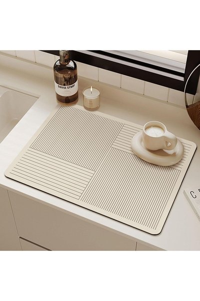 Generic Dish Drying Mat for kitchen Counter, Draining Mat Dish Rack Pad for K...