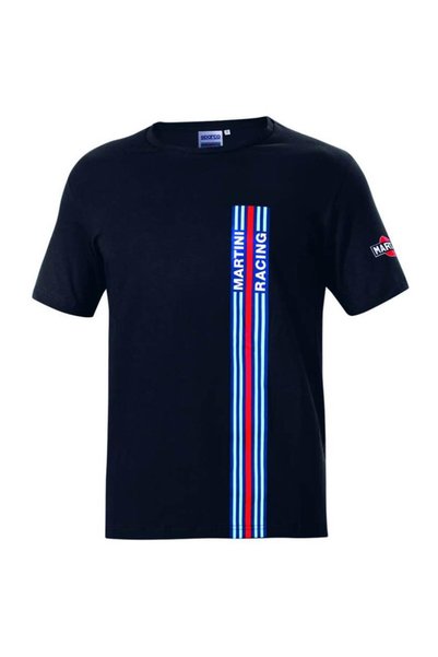 Sparco Racing T-Shirt Striped Men's Black m