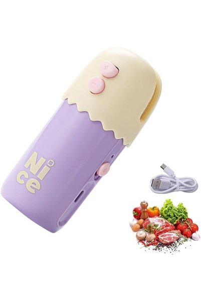 Generic Mini Bag Sealer, 2-in-1 Rechargeable Mini Heat Sealer & Cutter, Magne...
