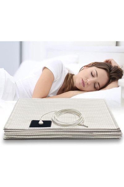 Generic شفرة تأريض مع سلك تأريض، مقاس 35 * 86 بوصة، مصنوعة من القطن العضوي وا...
