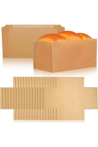 Generic Loaf Pan Liners for Bread Baking, 100 Pcs Non-Stick Greaseproof Unble...
