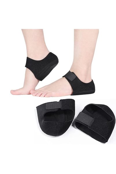 Generic قطعتان من واقيات الكعب ووسادات التخميد لتخفيف ألم شوكيات الكعب ودعم ا...