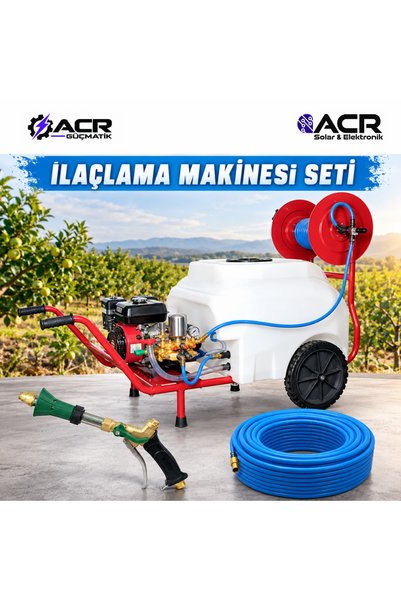 ACR GÜÇMATİK İlaçlama Makinesi Tetikli Tabancalı PM100-Benzinli-100 Litre-7 H...