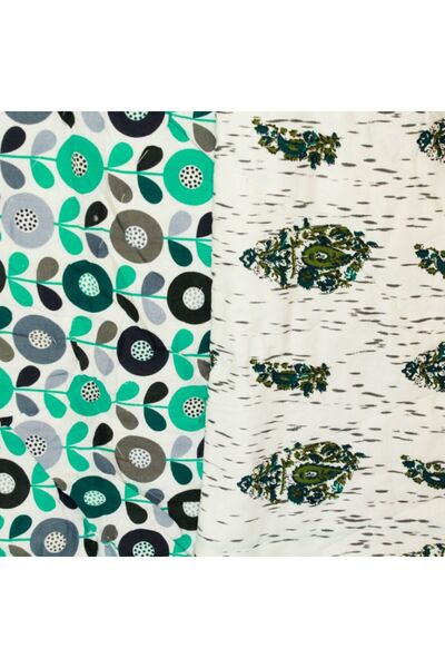 Ecotattva Circle Color Floral Print Baby Dohar