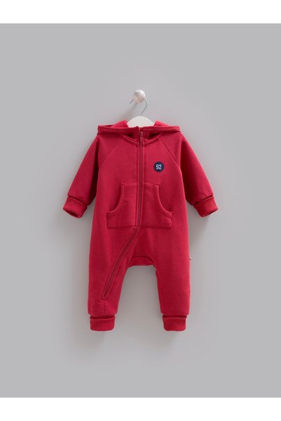 Caramell Three Thread Unisex Baby Rompers Red
