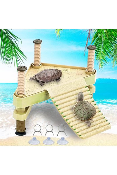 Generic Small Aquatic Turtle Pier Floating Dock Basking Platform Area for Aqu...