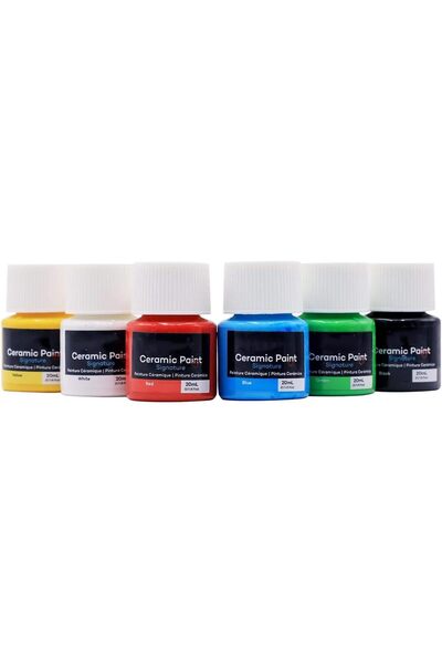 Generic ألوان رسم على السيراميك، مجموعة ألوان سيراميك من 6 ألوان - ألوان بورس...