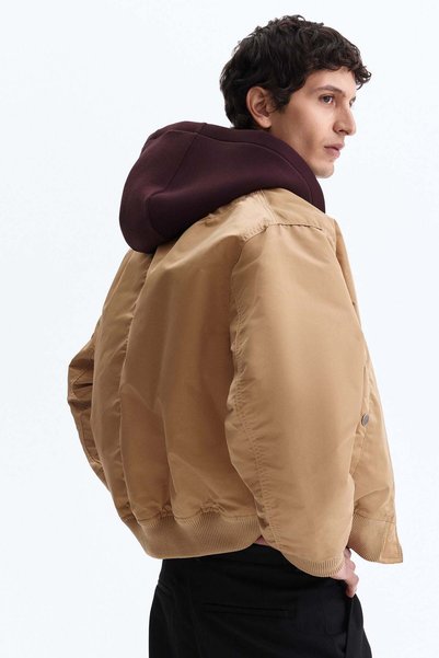 H&M جاكيت بومبر مبطن من النايلون