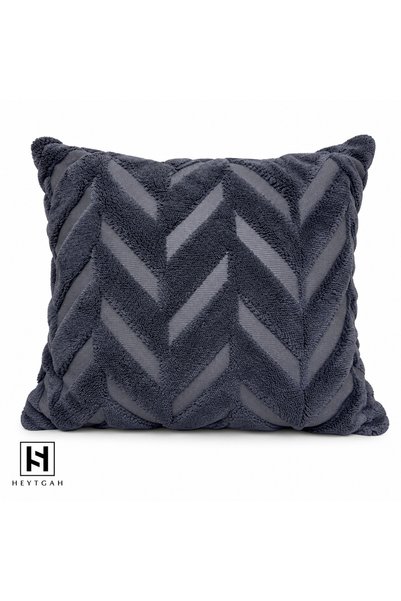 HEYTGAH Wellsoft Decorative Throw Pillow Cover_Embossed Textured Plush Seat S...