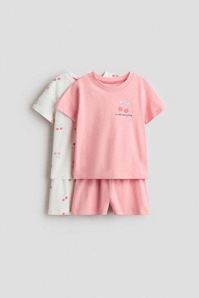 H&M 2-pack printed cotton pyjamas