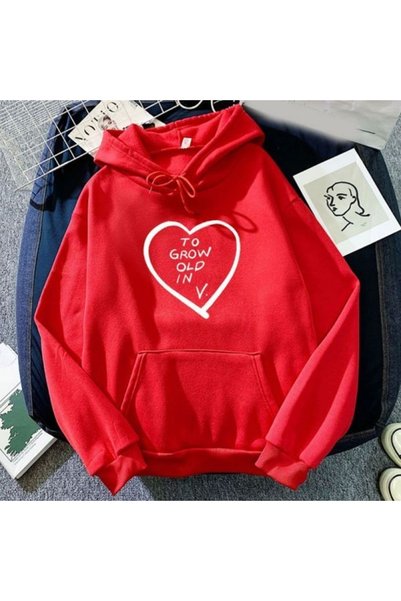 Vordevia To Grow Printed Cotton 3 Thread Yarn Embroidered Oversize Sweatshirt