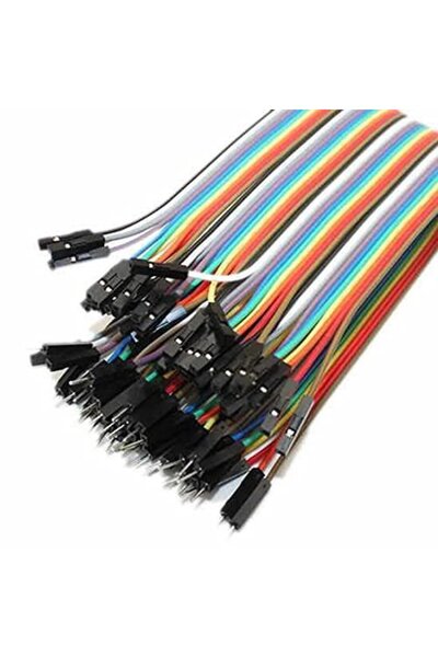 Robotistan 40 pin breakout female to male f-m jumper cable - 100mm