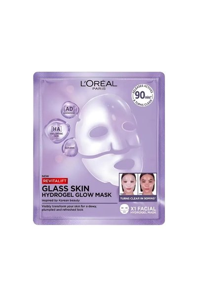 L'ORÉAL قناع وجه هيدروجيل ريفيتاليفت للبشرة الزجاجية المشرقة