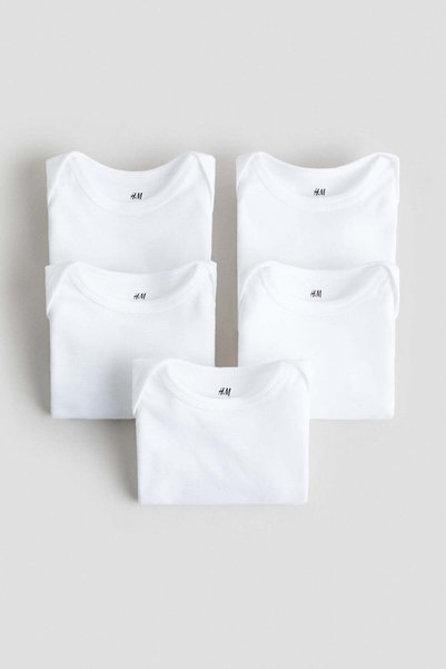 H&M 5-pack cotton bodysuits