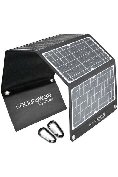 realpower SP-30E Αναδιπλούμενος Ηλιακός Φορτιστής 30W με Έξοδο USB για Φορητέ...