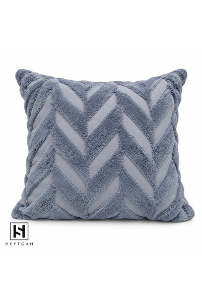 HEYTGAH Wellsoft Decorative Throw Pillow Cover_Embossed Textured Plush Seat S...