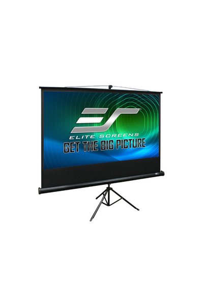 Elite Screens Ecran de proiecție portabil cu trepied, 178 x 178 cm, EliteScre...