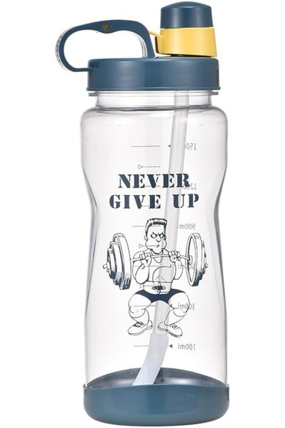 Generic 1.5L Water Bottle with Straw 48 Oz BPA Free Motivational Sports Water...